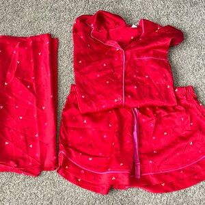 Target Red Heart Print Pajama Set